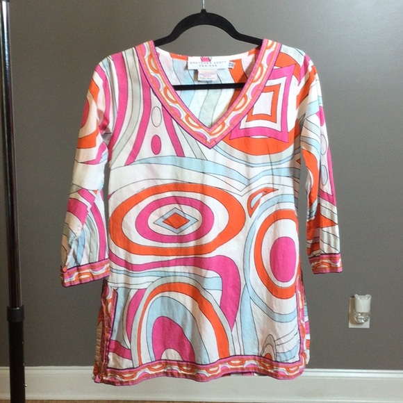 Gretchen Scott Designs Tops - XS Gretchen Scott Designs boho colorful cotton tunic